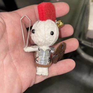 Watchover Spartan Voo Doo Doll Keychain Charm Voodoo Doll Key Ring - Picture 1 of 5