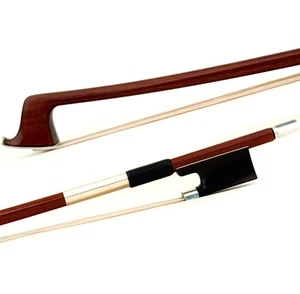 Pro Master Antique Pernambuco Violin Bow 4/4 Ebony No eye Frog Silver Part Stiff - Picture 1 of 18