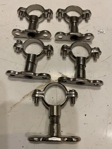 5 x Chrom Munsen Ringe mit Backplate passend für 22mm Rohre Restposten - Bild 1 von 1