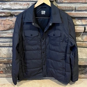 32 Degrees Black Down Puffer Shirt Jacket - Picture 1 of 8