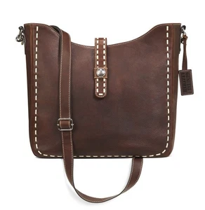 Borsa a tracolla ARIAT Teagan grande in pelle marrone - Foto 1 di 4