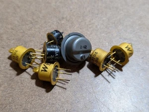 Lote de 8 transistores Western Electric GA53194 - 1958-62 oro plomo germanio - Imagen 1 de 5