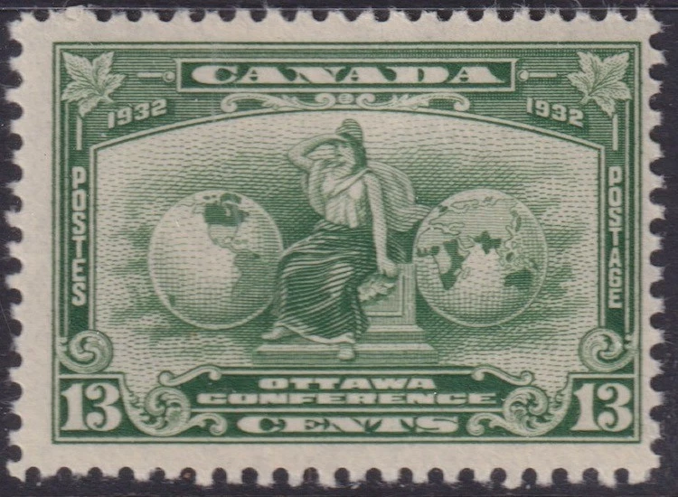 CANADA Sc#194.2 MNH 13¢ DEEP GREEN IMPERIAL ECONOMIC CONFERENCE - Image 1 of 1