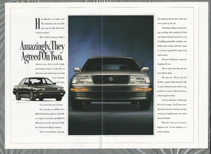 1990 LEXUS LS400 8-page advertisement, Lexus LS ad, large foldout print ad - Bild 1 von 4