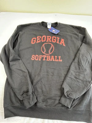 Georgia Bulldogs Softbol Champion Marca Negra Crew Sudadera Talla Lg Para Hombres Nueva Foto 1 de 4