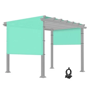 8x16 Ft Universal Pergola Canopy Replacement Cover Sun Shade Rod Pocket Patio - Picture 1 of 9