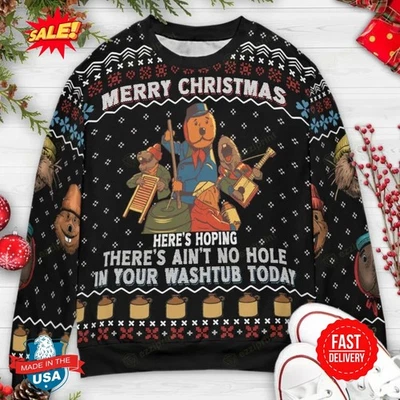 Emmet Otter's Jug  Band Merry Ugly Christmas Sweater - Image 1 of 3