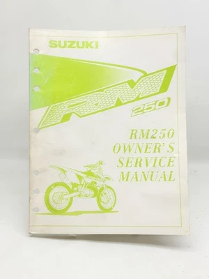 Suzuki RM250 2000 manual de servicio de fábrica del dueño 99011-37E54-03A RM 250 Y Foto 1 de 4