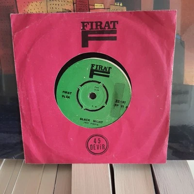 DEEP PURPLE Black Night/ Speed King 1971 TURKISH PRESSING 7" Single rare - Image 1 of 2