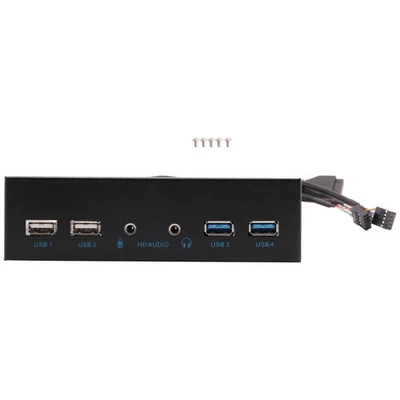 5,25 Zoll Desktop PC Gehäuse interne Frontplatte USB Hub 2 Ports USB 3.0 und5954 - Bild 1 von 4
