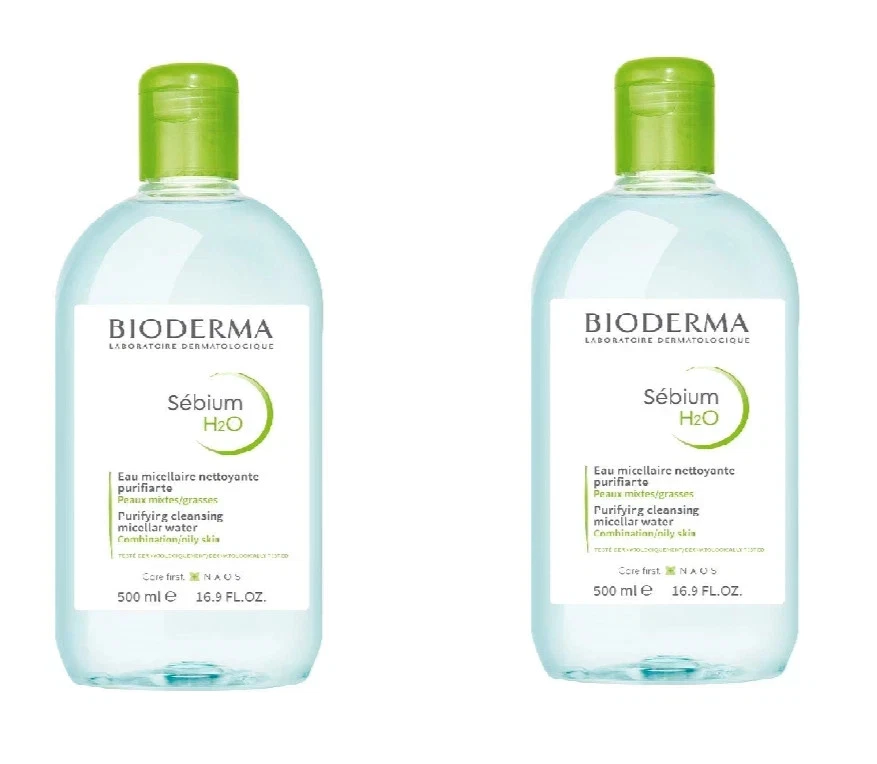 Paquete de 2 - Limpieza Micelar Purificante Agua Bioderma Sebium H2O 16,9 oz cada uno Foto 1 de 1