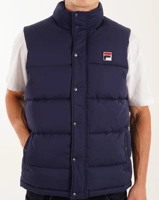 Fila Vintage Blaze Padded Gilet Navy - Image 1 of 4