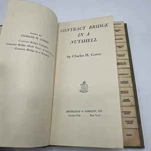 Contract Bridge In A Nutshell By Charles H. Goren 1952 Edition HC Book - Foto 1 di 13