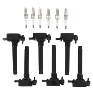 For Jeep For Dodge 6PCS Ignition Coil & Iridium Spark Plug For Chrysler - Picture 1 of 15