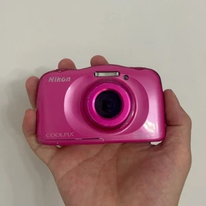 Nikon Coolpix W100 Digital Camera 13.20 MP 3x Optical Zoom English Language Pink - Picture 1 of 7