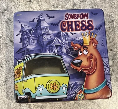 Vintage Scooby-Doo Chess Replacement Metal Collectors Tin Only. Rare - Image 1 of 4