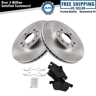 Front Ceramic Brake Pad & Rotor Kit for Saab 9-3 9-5 Saturn L Series - Image 1 of 4