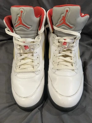 Air Jordan 5 Retro Red Men's Size 13.5 Used Rare Size highly sought after  - Image 1 of 4