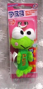 PEZ Sanrio HELLO KITTY My Melody KEROPPI ~ Dispensador y Clip de Caramelo Verde ~ Nuevo de Lote Antiguo - Imagen 1 de 3