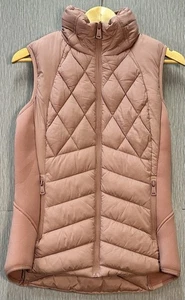 Bernardo Quilted Puffer Vest Packable With Bag  Dusty Pink Small Women’s - Picture 1 of 11