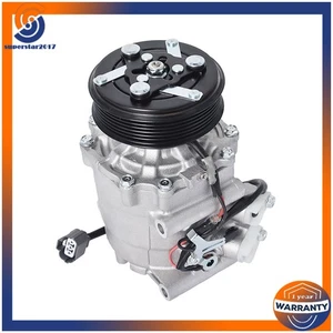 0610061 Fit For Honda Civic 1.7L l4 2002 2003-2005 AC A/C Compressor w/Clutch - Picture 1 of 11