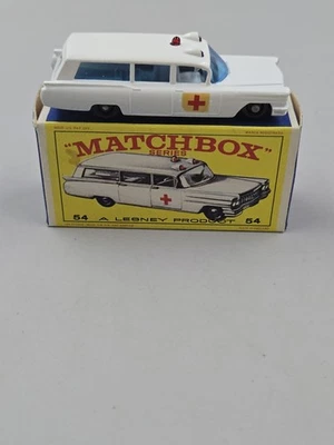 Vintage Matchbox Lesney #54 Cadillac Ambulance With The Original Box In Mint... - Image 1 of 4