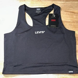 Levi's Women's GRAPHIC RACER TANK TOP Size Small Black NWT - Picture 1 of 5