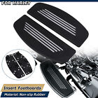 L&R Front Rider Insert Floorboard Footboard Pad For Harley Electra Glide FLHT