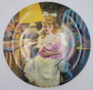 Placa de coleccionista Reco Knowles 1990 "Hush Little Baby" - nueva con certificado de autenticidad y caja - Imagen 1 de 5