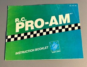 Folleto de juego manual de instrucciones originales NES Nintendo R C PRO AM de colecci&oacute;n de los a&ntilde;os 80