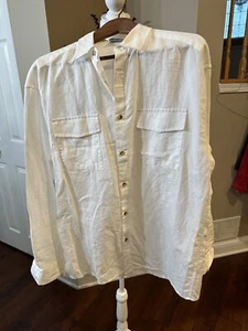 ASOS Design Men's Long Sleeve Collar Button Up Shirt EJ1 White Small NWOT - Picture 1 of 7