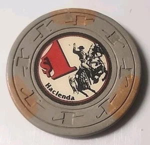 Hacienda Hotel  & Casino The Strip Las Vegas NV $1 Chip Obsolete - Picture 1 of 5