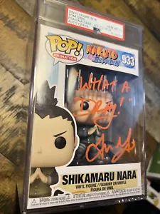 Naruto Shippuden Shikamaru Nara Funko Pop 933 Quote+ signed by Tom Gibis PSA 10 - Picture 1 of 8