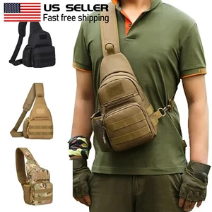 Herrenrucksack Taktische Schlinge Schultertasche Molle Reise Brusttasche Rucksack Outdoor Wandern - Bild 1 von 58