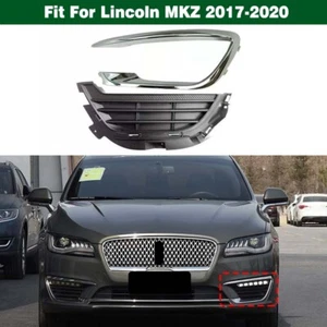 New Left Front Bumper Fog Light Cover Bezel Frame Trim For Lincoln MKZ 2017-2020 - Picture 1 of 12