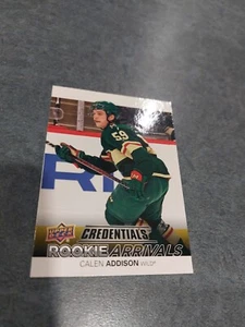 2021-22 Upper Deck Credentials Rookie Arrivals RA-37 Calen Addison - Picture 1 of 2