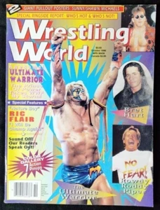 Revista WRESTLING WORLD OCTUBRE 1996 Warrior Michaels Hart Piper WWF WCW WWE - Imagen 1 de 8