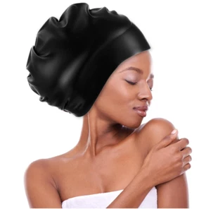 Swimming Cap for Long Hair, Extra Large Swimming Caps for Women & Men,Waterproof - Picture 1 of 7