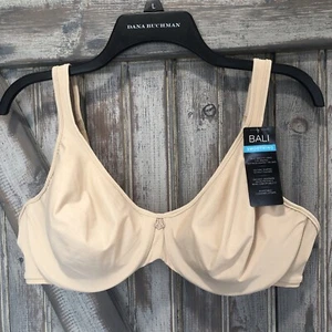 Bali 40D BH beige glättend Bügel ohne Polsterung seidig Komfort Träger NEU - Bild 1 von 14
