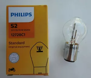 BULB 12V 35/35W BA20D HEADLIGHT.HONDA MTX-50,MTX-80,NPS-50,NS-125,NSR-50,NSR-75. - Picture 1 of 8