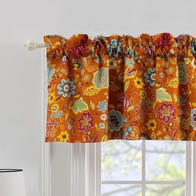  Cenefa de ventana semi transparente Astoria - Tratamiento decorativo para sala de estar,  Foto 1 de 4