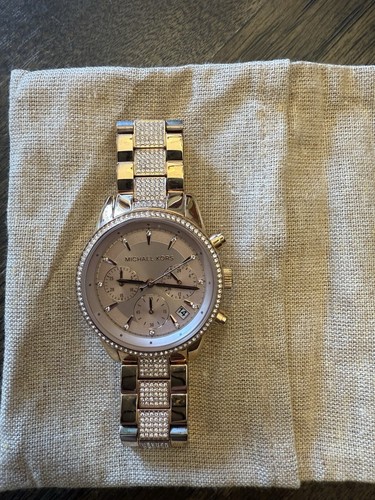 Orologio Michael Kors Bryant Cronografo Donna Acciaio Inox e Pavè Cristallo