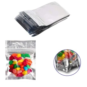 200 Pack Resealable Mylar Bags Smell Proof Pouch Aluminum Foil Packaging Plas... - Picture 1 of 7