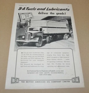 1947 White Truck Ad British American Oil Canadian Traction Ford - Picture 1 of 2