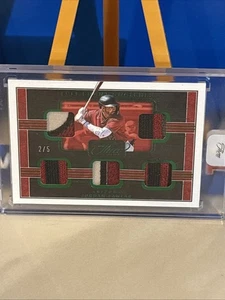 2023 Panini Three And Two JORDAN LAWLAR Full Count Swatches Green /5 #FCS-JL ARI - Picture 1 of 12