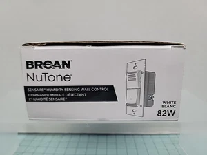 Broan NuTone 82W WHITE • HUMIDITY SENSING Bath Fan WALL SWITCH CONTROL - NEW! - Picture 1 of 5