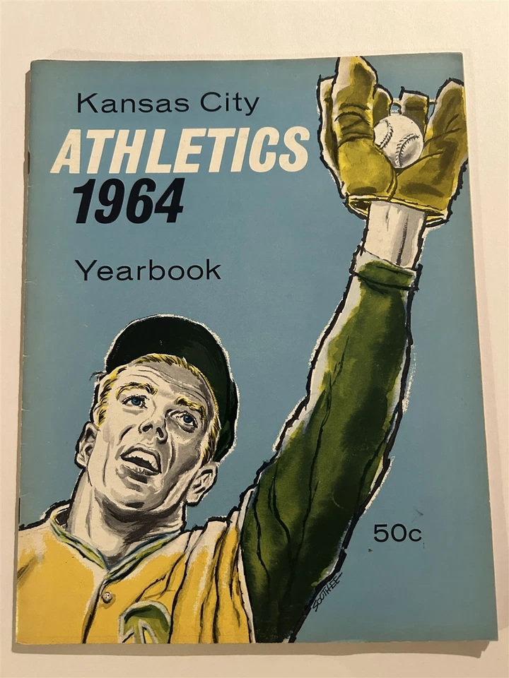 1964 KANSAS CITY Athletics A's Yearbook TONY LaRUSSA Rocky COLAVITO Ed CHARLES - Image 1 of 4