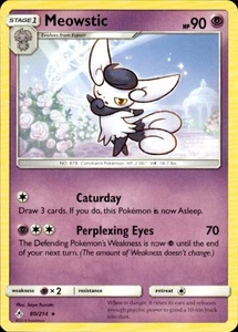 Pokemon Meowstic SM - Unbroken Bonds 80/214 Light Play LP+ or Better - Picture 1 of 2