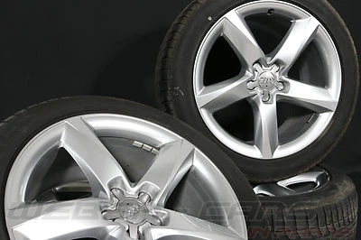 Audi A8 4H 19 Zoll Alufelgen ALU Komplett Räder Felgen + Sommerreifen 255 45 R19 - Bild 1 von 4