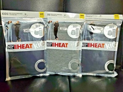 32 grados resistente a la intemperie calor niños manga larga cuello redondo + conjunto de leggings Foto 1 de 4